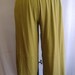 Coco and Juan Plus Size Lagenlook Sage Modal Cotton Knit Wide Leg Pant Size 1 fits 1X,2X