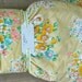 Vintage full dogwood bedskirt / dust ruffle