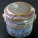 2 Stick Stoneware French Butter Crock, Abstract Bamboo Design