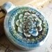 Raku lotus flower necklace
