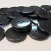 50 Black, 1 inch Buttons
