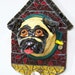 ON SALE - Handmade Pug Dog Leash Holder Item LH1029 - Custom Pieces Available Upon Request