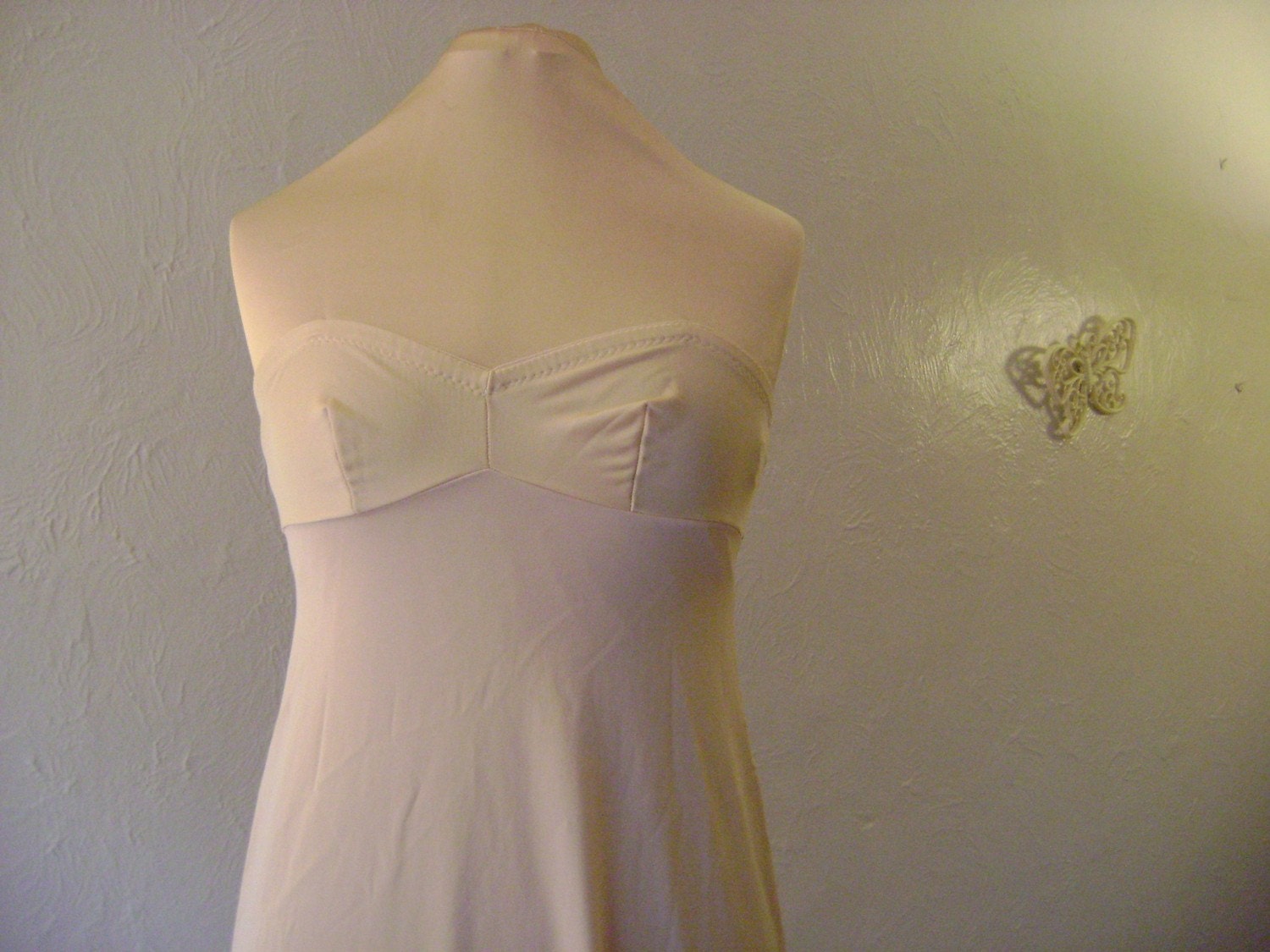 full length strapless slip