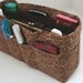 Purse Organizer Insert-Brown Scroll Print - Medium -Ready to Ship