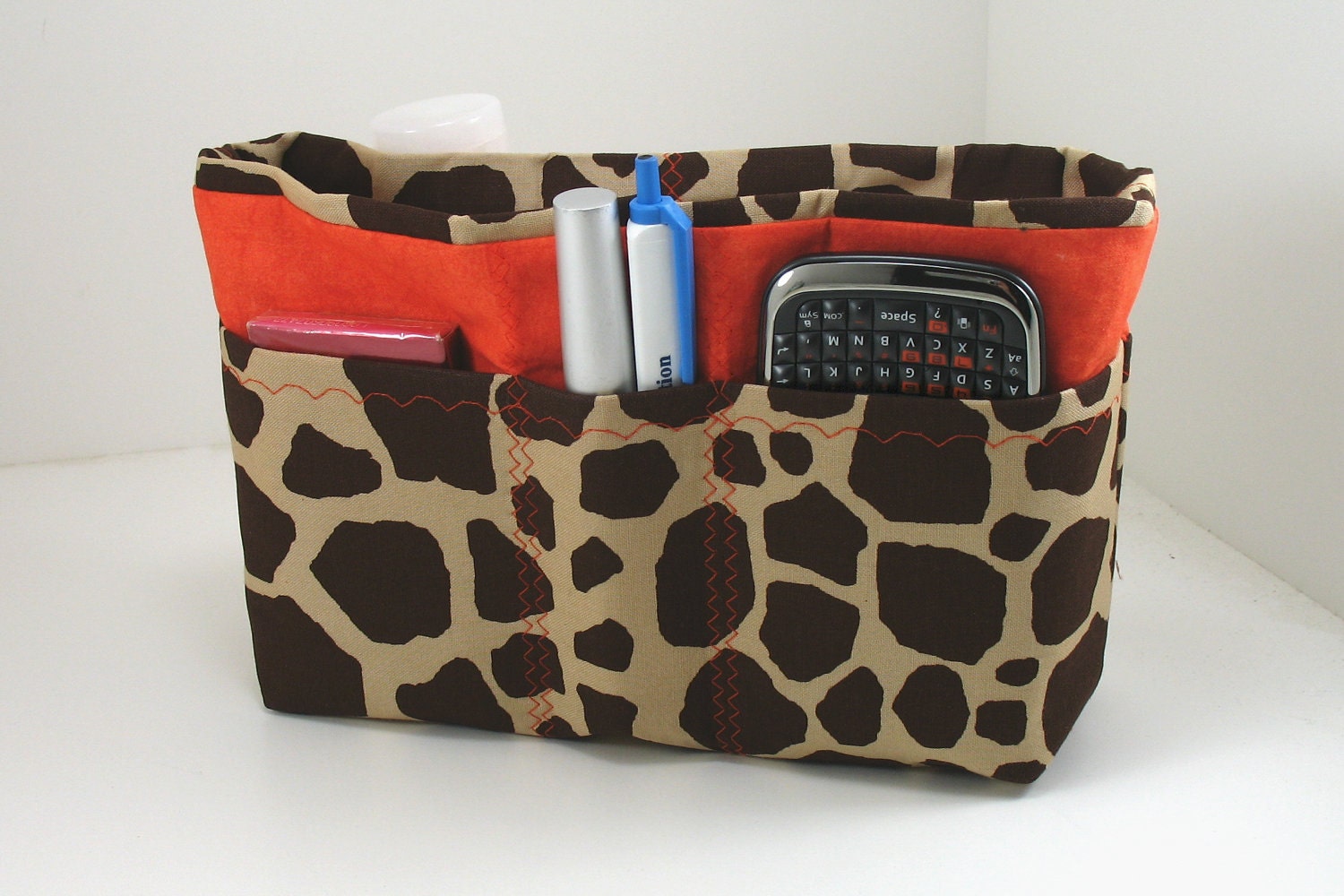 Bag and Purse Organizer Insert Ready to Ship Giraffe Print