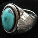Reserved for H Do Not Buy Vintage Native American Silver Turquoise Large Heavy Ring