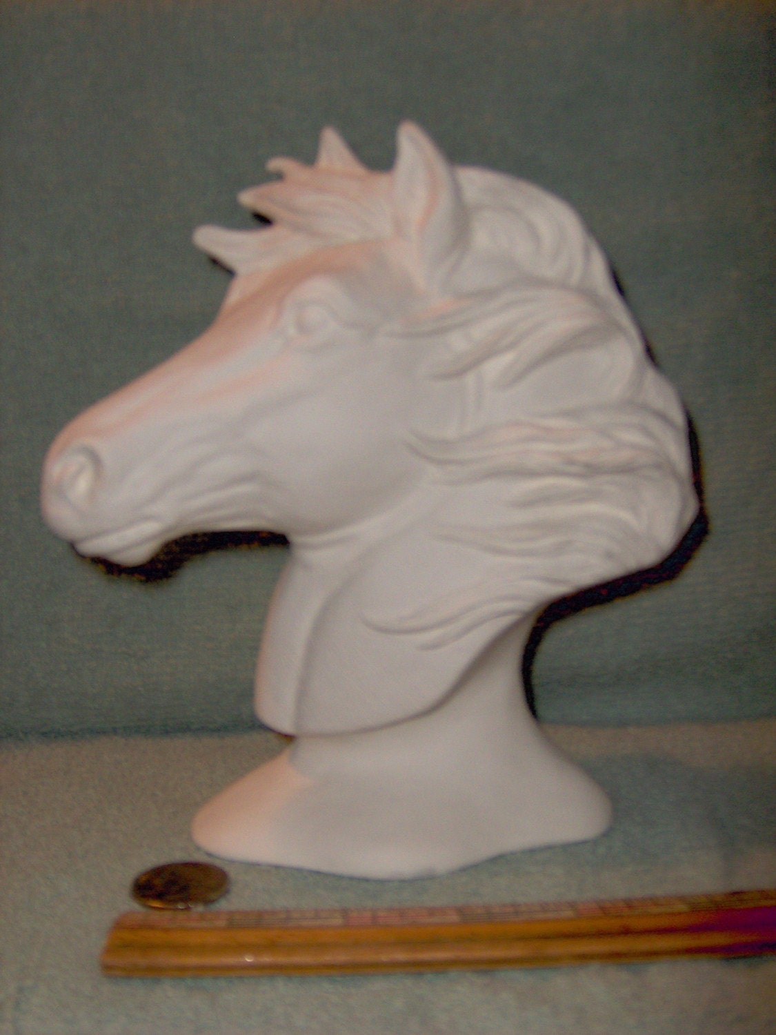 ceramic horse head bust