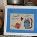 Primitive Cat and Mouse Framed Stitchery