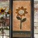 Primitive Sunflower Stitchery