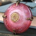 Rose Window VI Cathedral - Pink glass necklace - Elysia