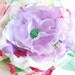 SALE-SALE-Lavender-green-red-Handmade fabric flower-Bride,bridesmaid-Brooch,comb or hair clip