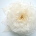 Ivory romantic handmade organza rose-Weddings Accessories Hair Brooch Bride Bridesmaids Corsage Fascinator Sash.