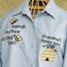Grandma Long Sleeve Shirt Personalized Honey Bees
