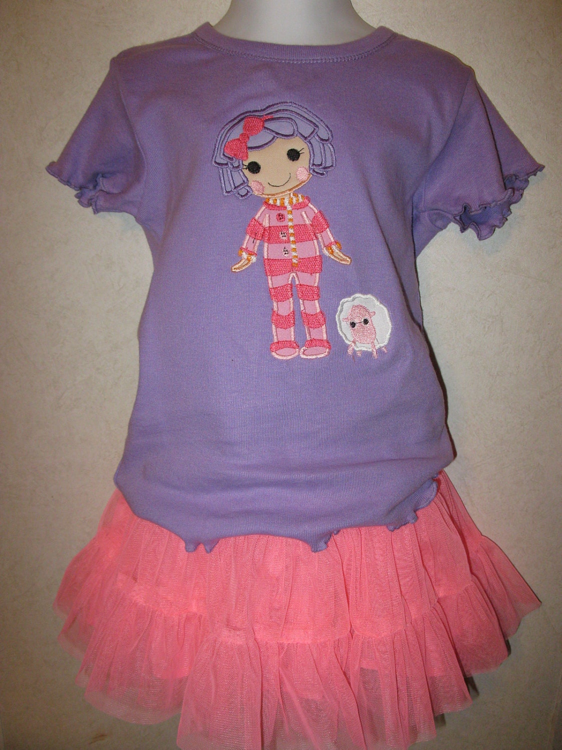 Lalaloopsy Pillow Featherbed Doll Embroidered Onesie Shirt
