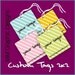 100 Custom Tags - 2x2inch