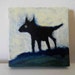 Walking Coyote - Small Original Painting