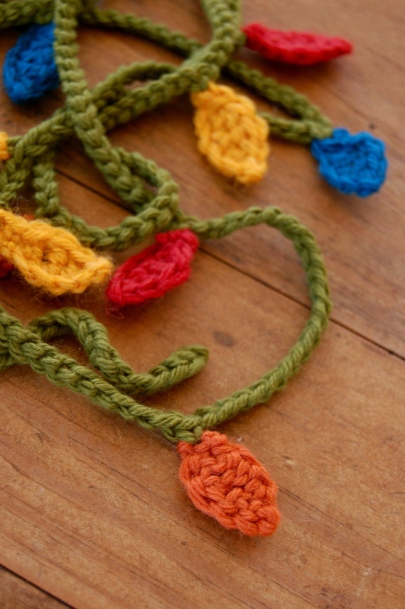 Christmas Lights Crochet Garland