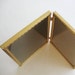 Vintage Picture Frame Gold Metal Double Bi Fold Hinged Embossed 8 x 10 1940s