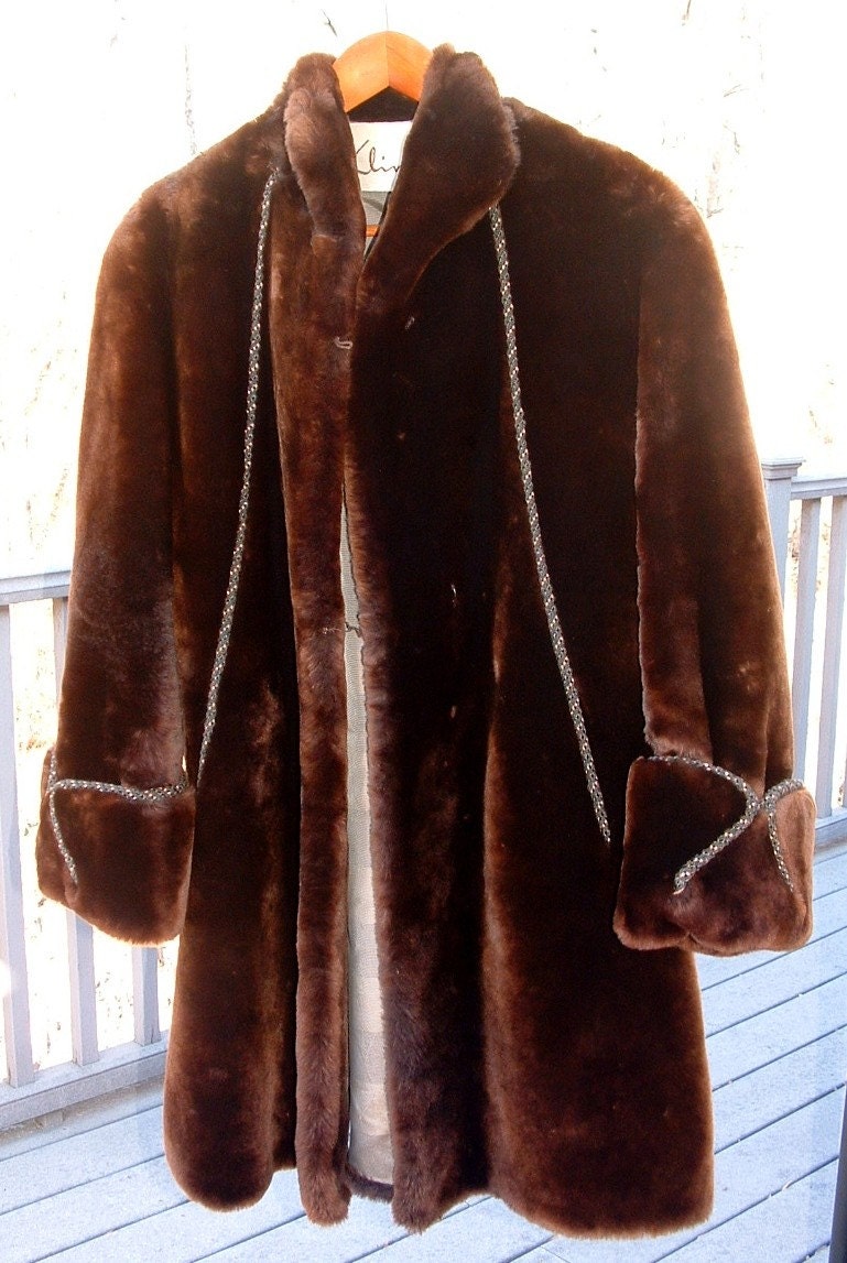 Authentic Seal Fur Coat Vintage by ThreeSugarsPlease on Etsy