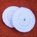 Set of Two White Double Thickness Nylon Dish Scrubbies