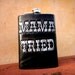 Mama Tried Tooled Leather Flask