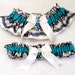 Sale - Wedding Garter "keepsake", Ivory, Lace, Teal/Jade, Black, Crystal, Jewel,