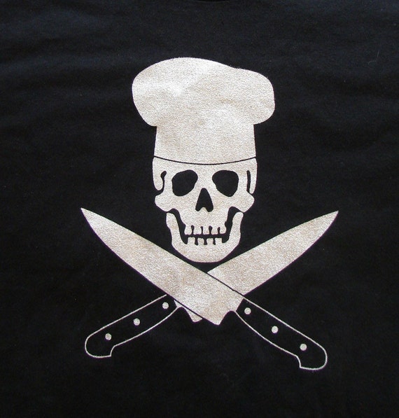 Items similar to Chef Skull and Cross-Knives Shirt on Etsy