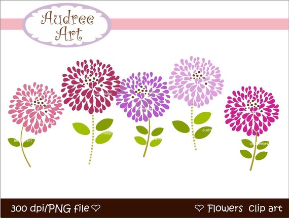 Items similar to CLIPART FLOWERS , Blooming 3 , Digital clipart Png