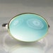 Sea Green Chalcedony Ring - 18k Gold an Sterling