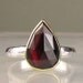 SALE - Rose Cut Rhodolite Garnet Ring, 18k Gold and Sterling Silver - 15% OFF