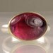 Pink Tourmaline Cocktail Ring - 18k Gold and Sterling