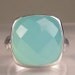Sea Green Chalcedony Cocktail Ring