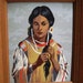 Paint by Number, Indian Maiden, Native American Paintings, Historical Kitsch, Cultural Popular Art, PBN, Framed
