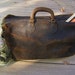 Vintage Doctor Bag, ANTIQUE, Black Cowhide Leather, Old and Worn, House Call, Stage Prop, Medical School, Oz, REDUCED