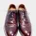 Oxford Wingtip Shoes, 10 D Man, Stafford Executive, Burgundy, Made in USA, Business Geek, Leather, Classic, Steampunk, Rockabilly,
