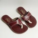 shoes 7 / burgundy red sandals / nautical sandals / thong