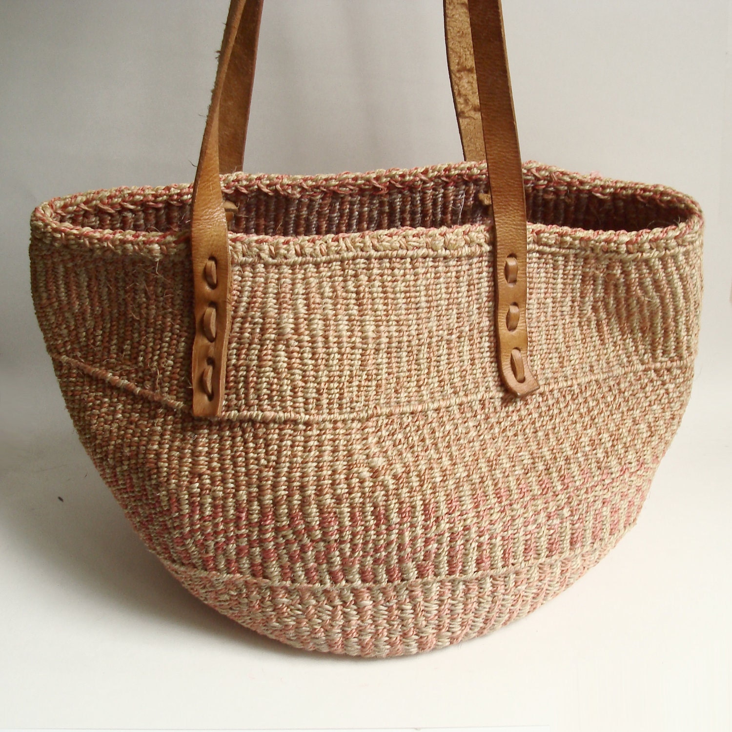 woven straw bag / sisal bag / southwestern woven bag