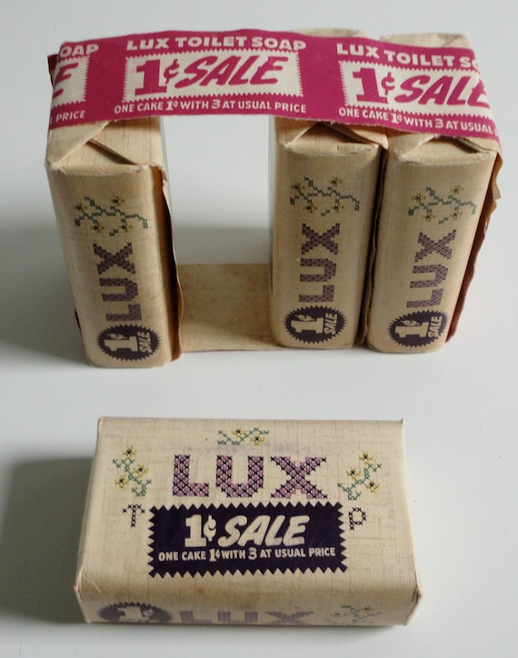 Lux Toilet Soap Bars from 1940's. 4 Bars