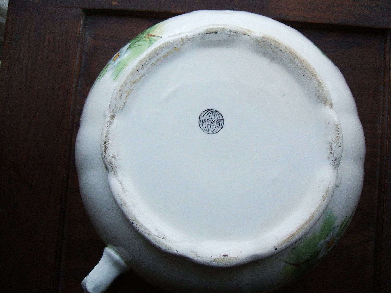 Vintage Antique 1880's Chamber Pot Harvard Porcelain
