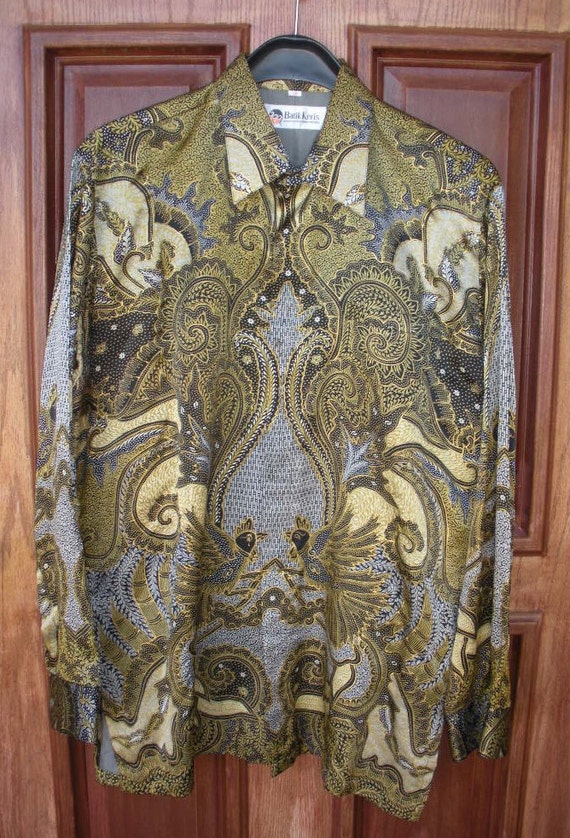 HIP Boho Batik  Keris  Silk Indonesian  Tribal Zen