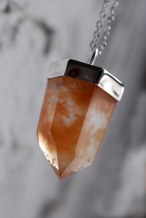 Tangerine Quartz Necklace