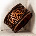 Hand Tooled Leather Wristband Cuff