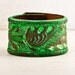 Vintage Leather Cuff Bracelet Wristband Handmade Jewelry