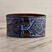 Leather Jewelry Cuff Bracelet OOAK