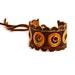 Boho Gypsy Chic Leather Cuff Upcycled Jewelry