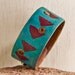 Geometric Tribal Native Pattern Bracelet Jewelry Cuff OOAK