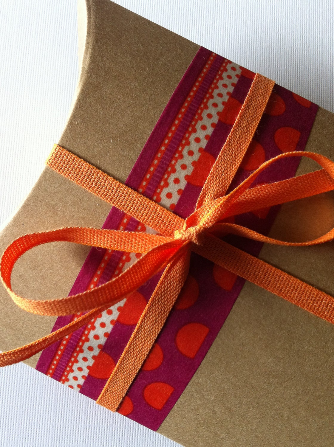 DIY Brown Medium Size Kraft Pillow Boxes set of 12 by InTheClear