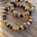 His and Hers Tribal Bracelets with African Beads