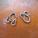 Destash - Sterling Silver U Shaped Hook Clasps (2)