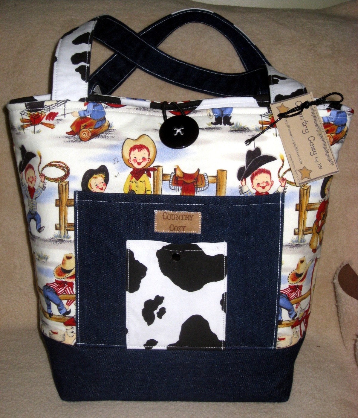 Western Lil Cowpokes Baby Diaper Bag Special Order Item